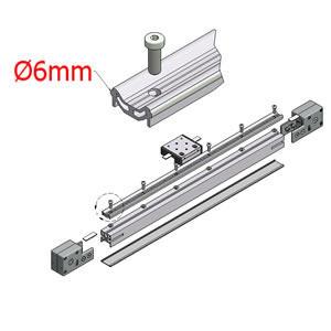 Turnkey Timing Belt Linear System With 6mm Rods